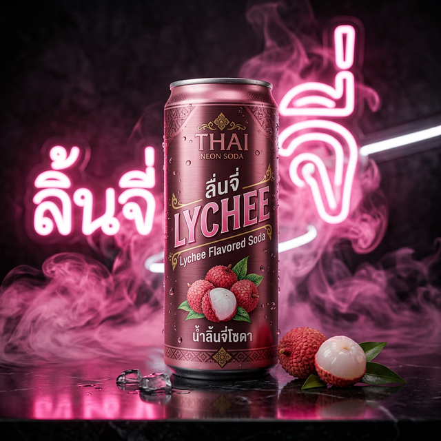Est Salty Lychee เอสลิ้นจี่ — น้ำอัดลมกลิ่นลิ้นจี่